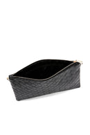 Women's Black Long Chain Strap Printed Clutch Bag | Derimod Women's Black Long Chain Strap Printed Clutch Bag | Derimod
