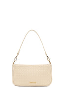 Kadın Bej Uzun Askılı Örgülü Omuz Çantası | Derimod Kadın Bej Uzun Askılı Örgülü Omuz Çantası | Derimod