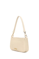 Kadın Bej Uzun Askılı Örgülü Omuz Çantası | Derimod Kadın Bej Uzun Askılı Örgülü Omuz Çantası | Derimod