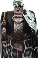 Women's Black Crossbody Bag with Accessories | Derimod Women's Black Crossbody Bag with Accessories | Derimod