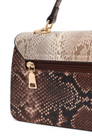 Kadın Bej Desenli Uzun Askılı Mini Kol Çantası | Derimod Kadın Bej Desenli Uzun Askılı Mini Kol Çantası | Derimod