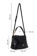 Kadın Siyah Uzun Askılı Omuz Çantası | Derimod Kadın Siyah Uzun Askılı Omuz Çantası | Derimod