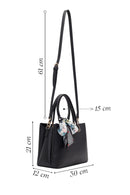 Woman Black Long-Strap Accessorized Shoulder Bag | Derimod Woman Black Long-Strap Accessorized Shoulder Bag | Derimod
