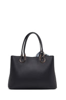 Woman Black Long-Strap Accessorized Shoulder Bag | Derimod Woman Black Long-Strap Accessorized Shoulder Bag | Derimod