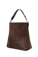 Kadın Kahverengi Uzun Askılı Süet Omuz Çantası | Derimod Kadın Kahverengi Uzun Askılı Süet Omuz Çantası | Derimod