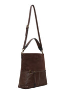 Kadın Kahverengi Uzun Askılı Süet Omuz Çantası | Derimod Kadın Kahverengi Uzun Askılı Süet Omuz Çantası | Derimod