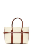 Woman Beige Long-Strap Shoulder Bag | Derimod Woman Beige Long-Strap Shoulder Bag | Derimod