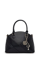 Kadın Siyah Uzun Askılı Aksesuarlı Kol Çantası | Derimod Kadın Siyah Uzun Askılı Aksesuarlı Kol Çantası | Derimod