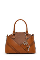 Kadın Taba Uzun Askılı Aksesuarlı Kol Çantası | Derimod Kadın Taba Uzun Askılı Aksesuarlı Kol Çantası | Derimod