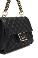 Women's Black Long Strap Quilted Handbag | Derimod Women's Black Long Strap Quilted Handbag | Derimod