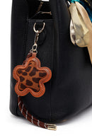 Kadın Siyah Uzun Askılı Aksesuarlı Kol Çantası | Derimod Kadın Siyah Uzun Askılı Aksesuarlı Kol Çantası | Derimod