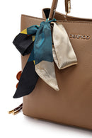 Kadın Vizon Uzun Askılı Aksesuarlı Kol Çantası | Derimod Kadın Vizon Uzun Askılı Aksesuarlı Kol Çantası | Derimod