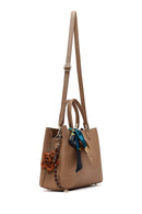 Kadın Vizon Uzun Askılı Aksesuarlı Kol Çantası | Derimod Kadın Vizon Uzun Askılı Aksesuarlı Kol Çantası | Derimod