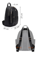 Kadın Siyah Baskılı Sırt Çantası | Derimod Kadın Siyah Baskılı Sırt Çantası | Derimod