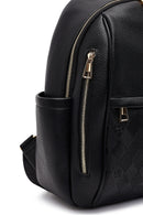 Kadın Siyah Baskılı Sırt Çantası | Derimod Kadın Siyah Baskılı Sırt Çantası | Derimod