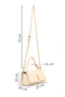 Woman Cream Long Strap Shoulder Bag | Derimod Woman Cream Long Strap Shoulder Bag | Derimod