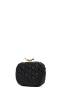 Women's Black Long Chain Strap Mini Mesh Clutch Bag | Derimod Women's Black Long Chain Strap Mini Mesh Clutch Bag | Derimod