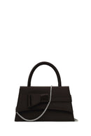 Kadın Siyah Uzun Zincir Askılı Mini Kol Çantası | Derimod Kadın Siyah Uzun Zincir Askılı Mini Kol Çantası | Derimod