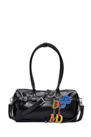 Kadın Siyah Aksesuarlı Omuz Çantası | Derimod Kadın Siyah Aksesuarlı Omuz Çantası | Derimod