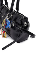 Kadın Siyah Aksesuarlı Omuz Çantası | Derimod Kadın Siyah Aksesuarlı Omuz Çantası | Derimod