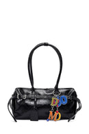 Kadın Siyah Aksesuarlı Omuz Çantası | Derimod Kadın Siyah Aksesuarlı Omuz Çantası | Derimod