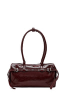 Women's Burgundy Shoulder Bag with Accessories | Derimod Women's Burgundy Shoulder Bag with Accessories | Derimod