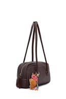 Kadın Kahverengi Aksesuarlı Kol Çantası | Derimod Kadın Kahverengi Aksesuarlı Kol Çantası | Derimod