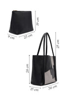 Kadın Siyah Baskılı Omuz Çantası | Derimod Kadın Siyah Baskılı Omuz Çantası | Derimod