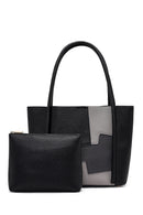 Kadın Siyah Baskılı Omuz Çantası | Derimod Kadın Siyah Baskılı Omuz Çantası | Derimod