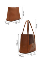 Women's Tan Printed Shoulder Bag | Derimod Women's Tan Printed Shoulder Bag | Derimod