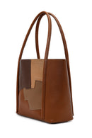 Women's Tan Printed Shoulder Bag | Derimod Women's Tan Printed Shoulder Bag | Derimod