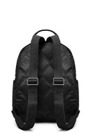 Kadın Siyah Aksesuarlı Kapitone Sırt Çantası | Derimod Kadın Siyah Aksesuarlı Kapitone Sırt Çantası | Derimod