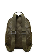 Kadın Haki Aksesuarlı Kapitone Sırt Çantası | Derimod Kadın Haki Aksesuarlı Kapitone Sırt Çantası | Derimod