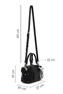 Women's Black Long Strap Charm Mini Shoulder Bag | Derimod Women's Black Long Strap Charm Mini Shoulder Bag | Derimod