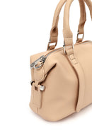 Women's Beige Long Strap Charm Mini Shoulder Bag | Derimod Women's Beige Long Strap Charm Mini Shoulder Bag | Derimod