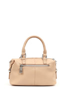 Women's Beige Long Strap Charm Mini Shoulder Bag | Derimod Women's Beige Long Strap Charm Mini Shoulder Bag | Derimod