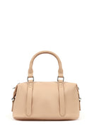 Women's Beige Long Strap Charm Mini Shoulder Bag | Derimod Women's Beige Long Strap Charm Mini Shoulder Bag | Derimod