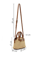 Women's Beige Long Strap Mini Straw Handbag | Derimod Women's Beige Long Strap Mini Straw Handbag | Derimod
