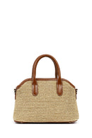 Women's Beige Long Strap Mini Straw Handbag | Derimod Women's Beige Long Strap Mini Straw Handbag | Derimod