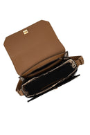 Women's Beige Long Strap Patterned Crossbody Bag | Derimod Women's Beige Long Strap Patterned Crossbody Bag | Derimod