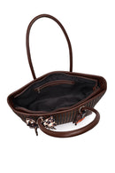 Women's Brown Braided Charm Shoulder Bag | Derimod Women's Brown Braided Charm Shoulder Bag | Derimod
