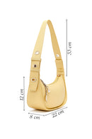 Kadın Sarı Charmlı Omuz Çantası | Derimod Kadın Sarı Charmlı Omuz Çantası | Derimod