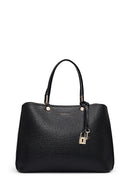 Kadın Siyah Uzun Askılı Klasik Kol Çantası | Derimod Kadın Siyah Uzun Askılı Klasik Kol Çantası | Derimod