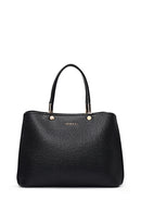 Kadın Siyah Uzun Askılı Klasik Kol Çantası | Derimod Kadın Siyah Uzun Askılı Klasik Kol Çantası | Derimod