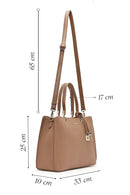 Kadın Vizon Uzun Askılı Klasik Kol Çantası | Derimod Kadın Vizon Uzun Askılı Klasik Kol Çantası | Derimod