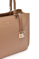 Kadın Vizon Uzun Askılı Klasik Kol Çantası | Derimod Kadın Vizon Uzun Askılı Klasik Kol Çantası | Derimod