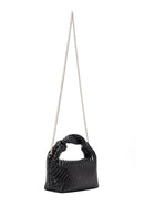 Women's Black Mini Knitted Shoulder Bag | Derimod Women's Black Mini Knitted Shoulder Bag | Derimod