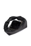 Women's Black Mini Knitted Shoulder Bag | Derimod Women's Black Mini Knitted Shoulder Bag | Derimod