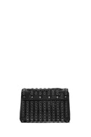 Women's Black Chain Strap Embellished Evening Bag | Derimod Women's Black Chain Strap Embellished Evening Bag | Derimod