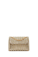 Kadın Altın Zincir Askılı Taşlı Abiye Çantası | Derimod Kadın Altın Zincir Askılı Taşlı Abiye Çantası | Derimod